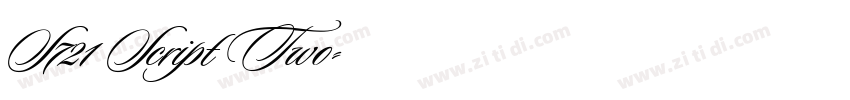 S721 Script Two字体转换 S721 Script Two字体转换